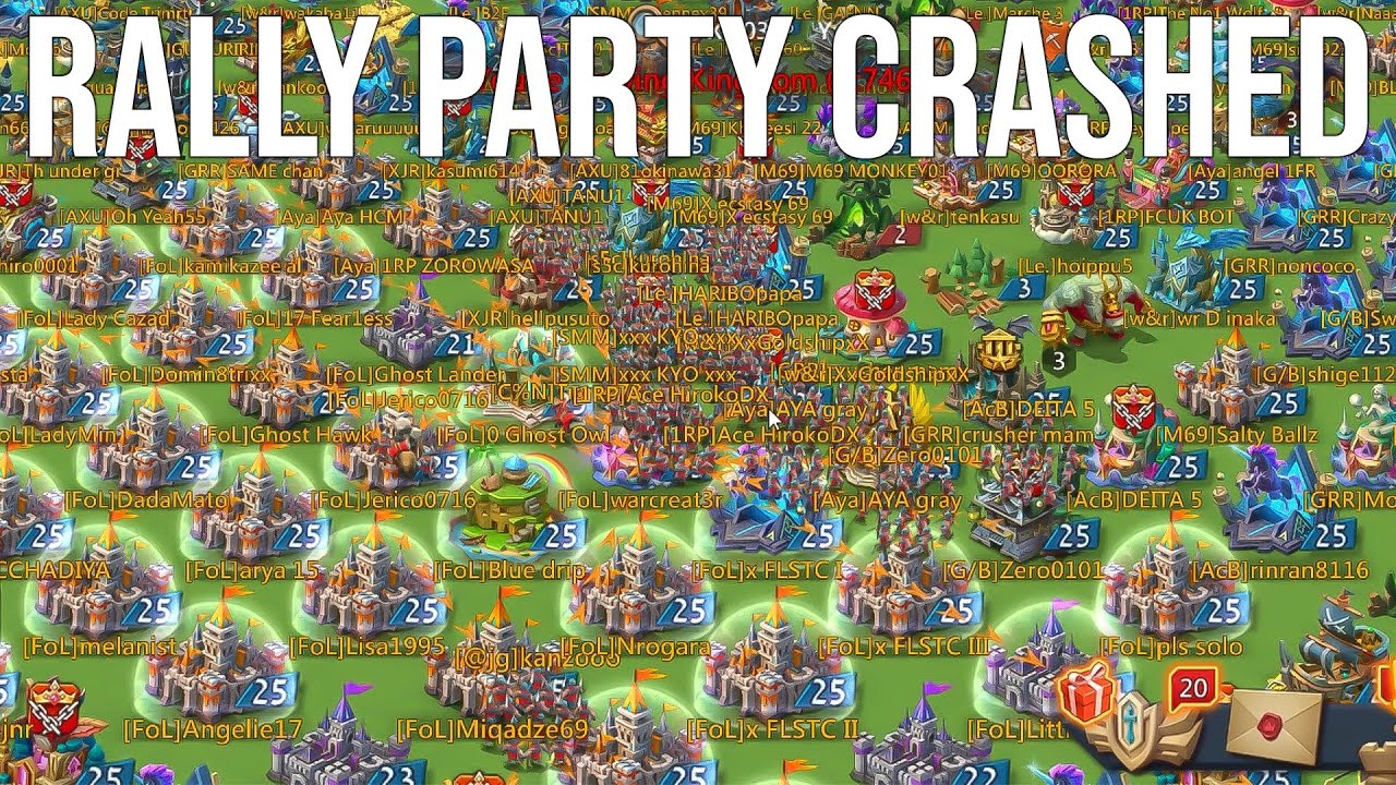 Lords Mobile - Epic Rally Party Crashed !