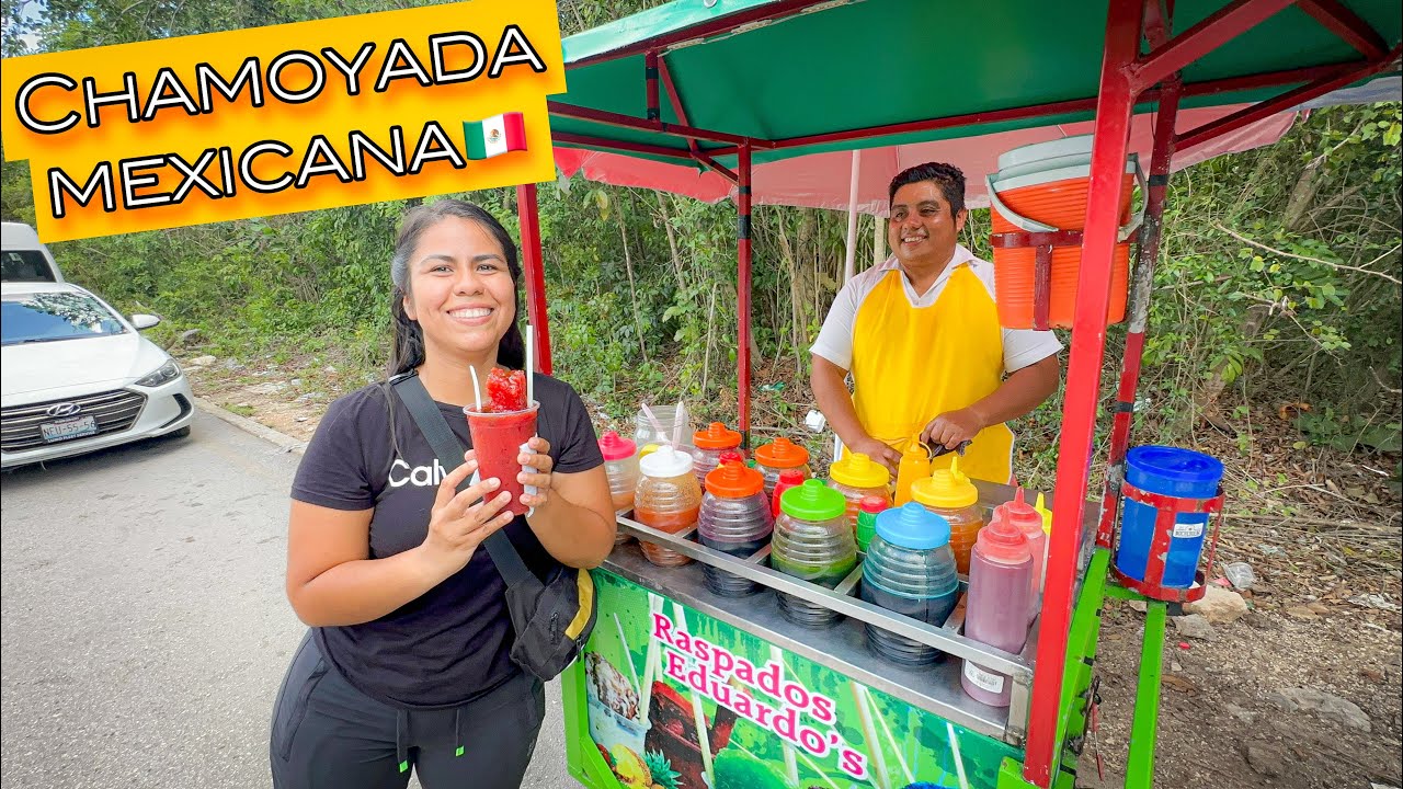 Raspado Mexicano, el majar callejero 🇲🇽 salvadoreños en Cancún.