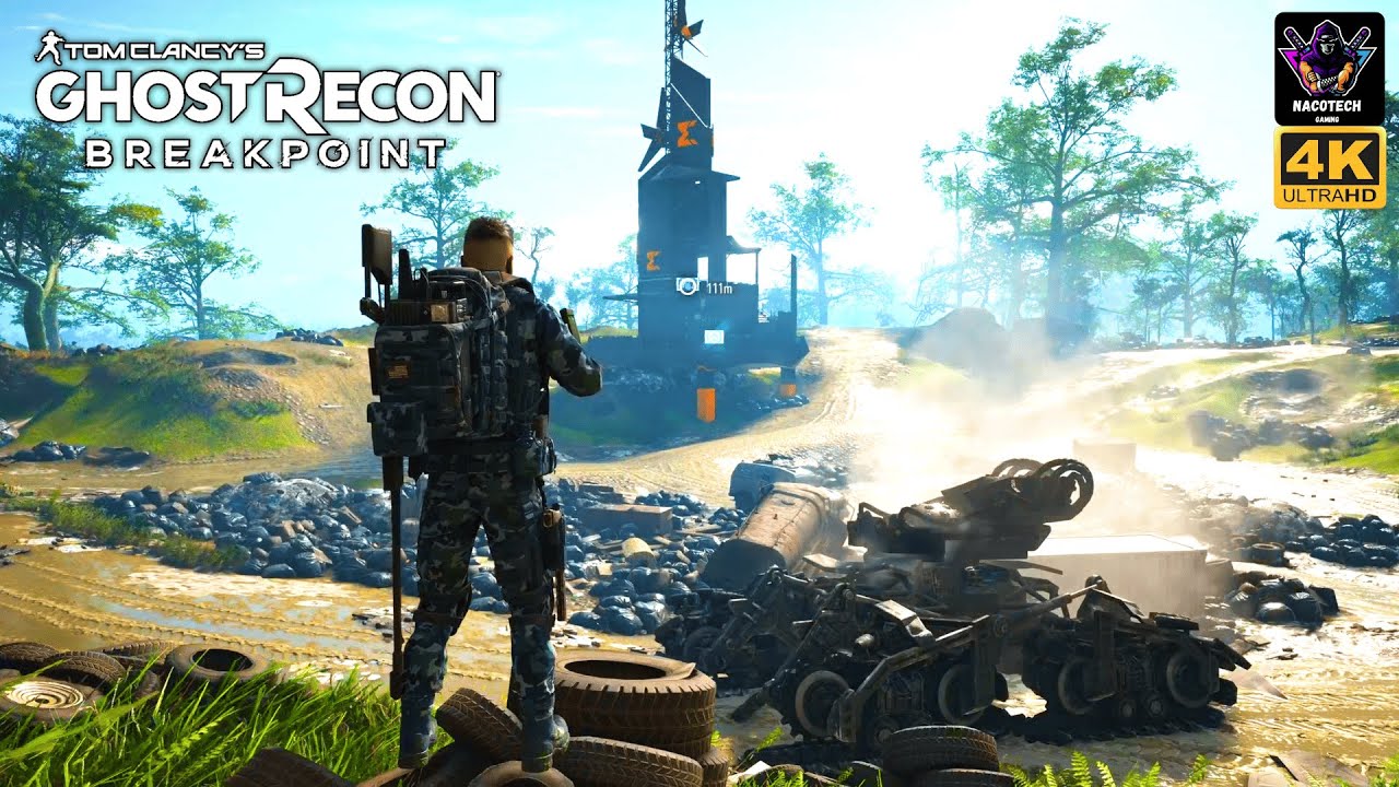 Ghost Recon Breakpoint- Objective- LMG Flash Hider- (Behemoth)- 4k