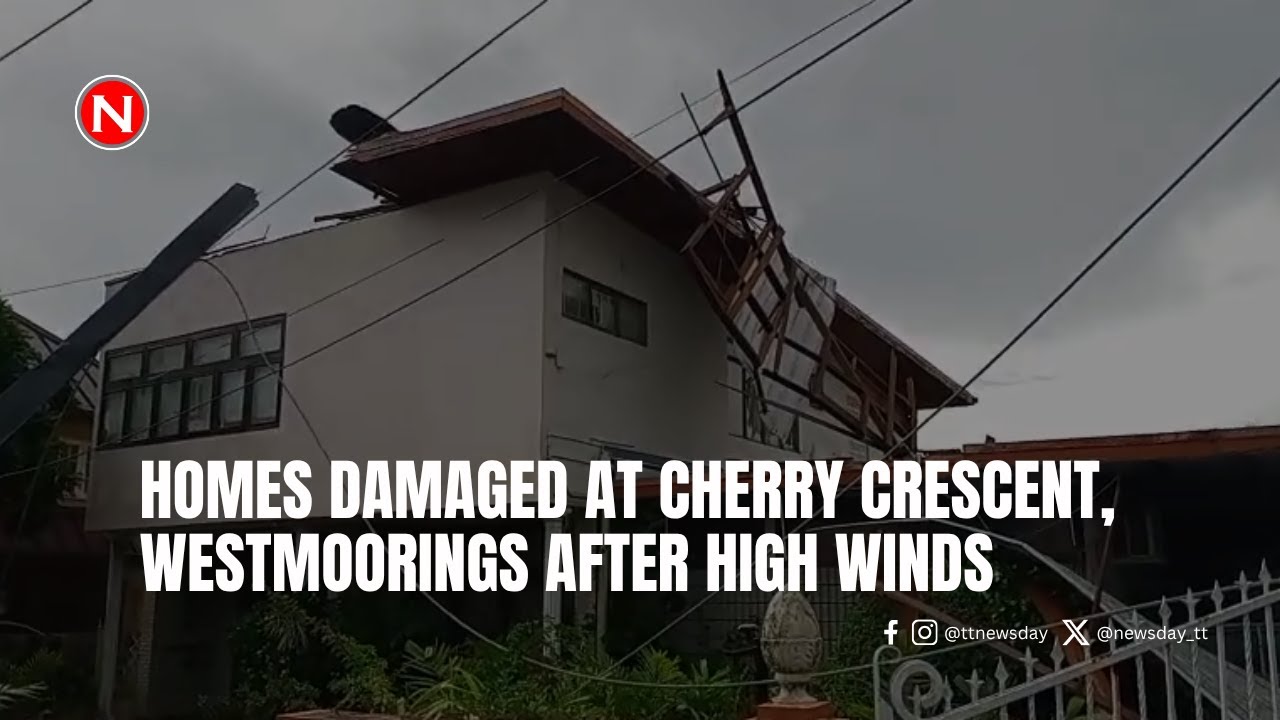 Homes damaged at Cherry Crescent, Westmoorings after high winds