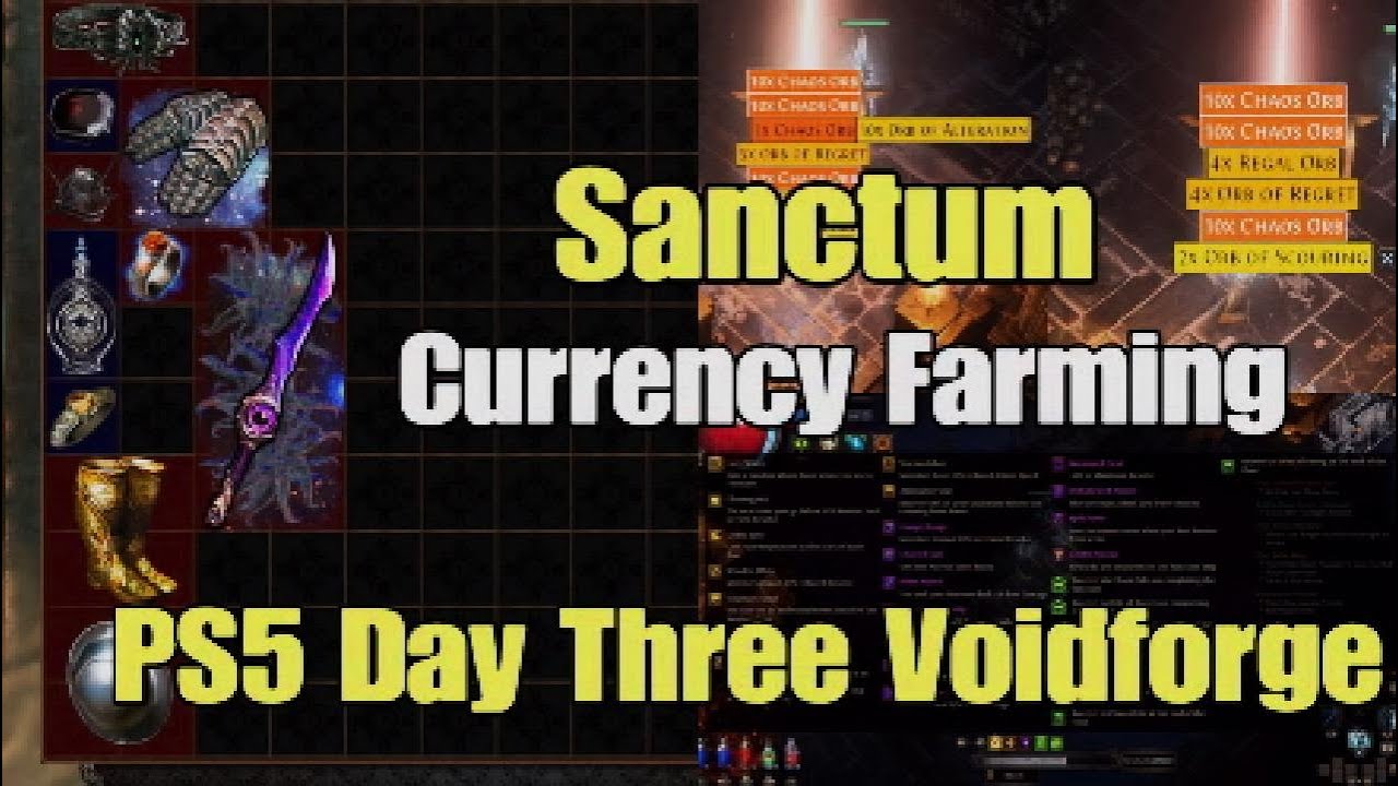 Path of Exile PS5 How I Got Voidforge without Mapping Sanctum Currency Farming Method