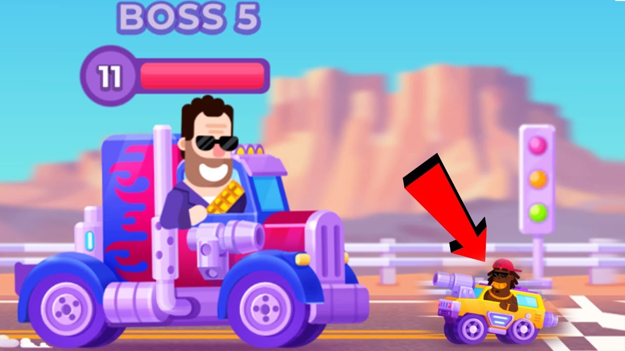 Racemasters: Clash of Cars - Gameplay Walkthrough Chapter 5 TRANSFORMER BOSS (iOS, Android)