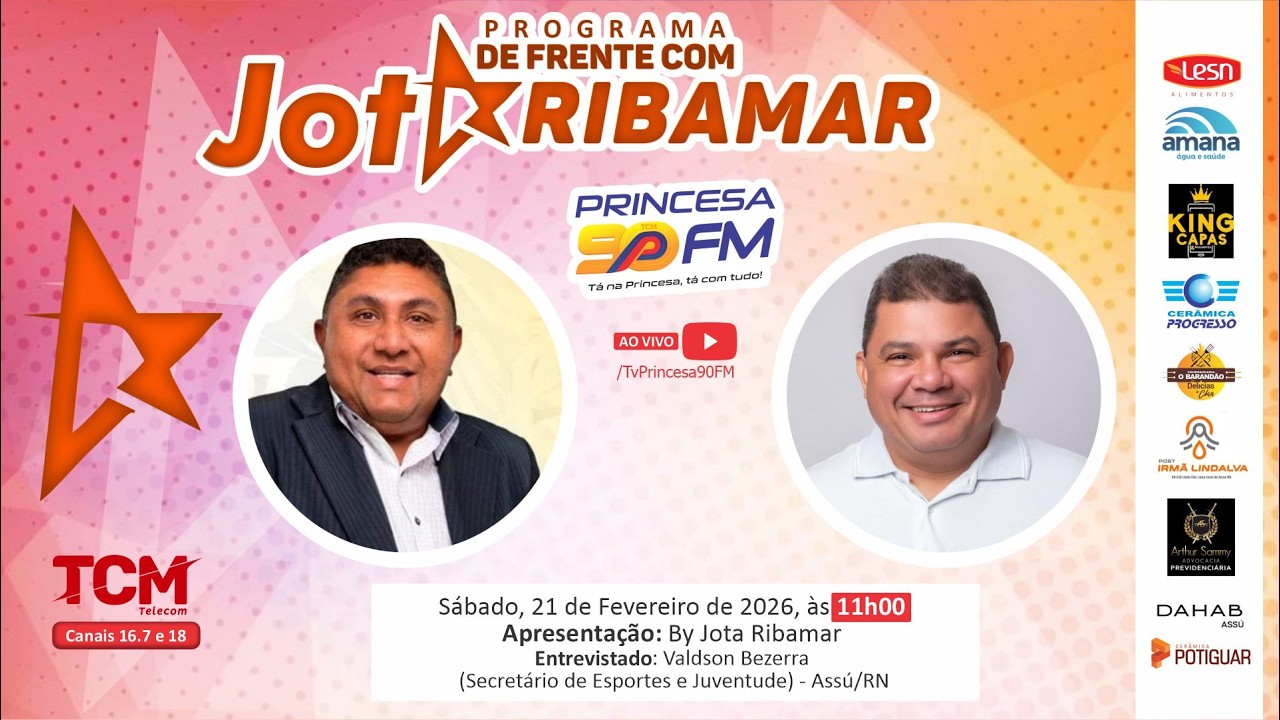AO VIVO - DE FRENTE COM JOTA RIBAMAR | 21/02/2026