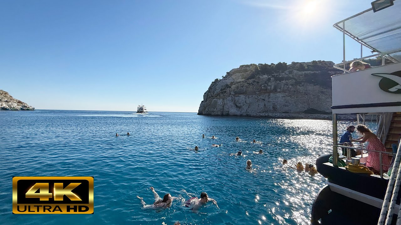 Rhodos to Lindos boat trip with swim stop 11 okt 2025