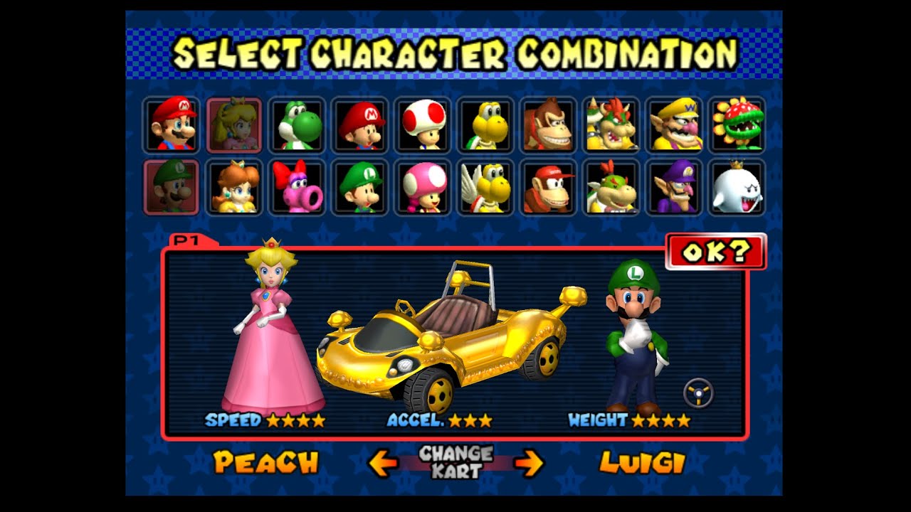 Mario Kart Double Dash!! (GC) All-Cup Tour 150cc (Luigi & Peach)