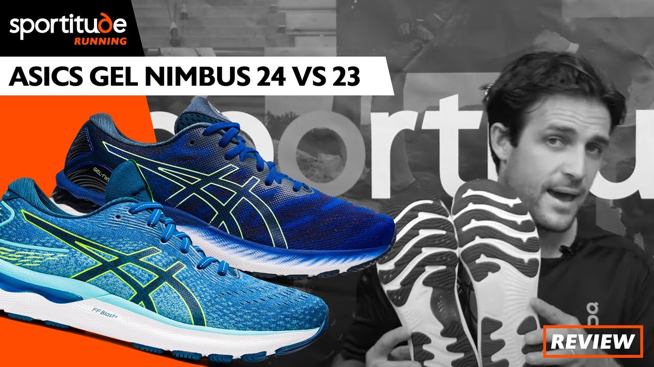 Asics Gel Nimbus 24 vs 23 Comparison Shoe Review | Sportitude Running
