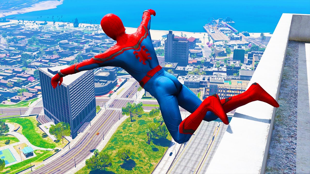 GTA 5 Falling off Highest Buildings #29 - GTA 5 Funny Moments & Fails Ragdolls Gameplay