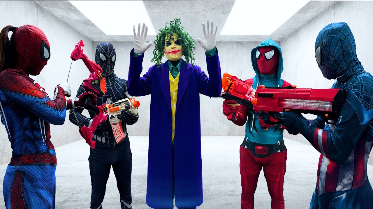 SUPERHERO's Story || Rescue BLACK Spider-man From JOKER Team..?? ( Funny, Action ) - FLife vs