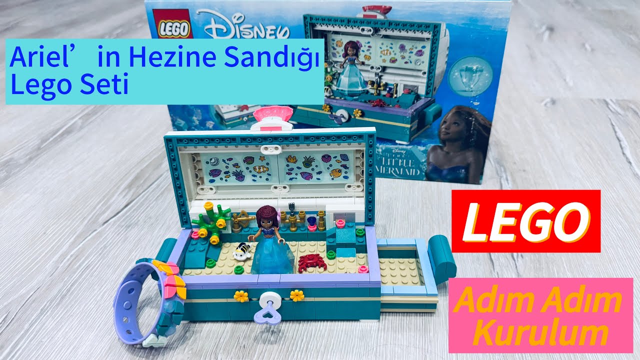Ariel’in Hazine Sandığı LEGO Seti – Adım Adım Kurulum | Disney Ariel's Treasure Chest 43229