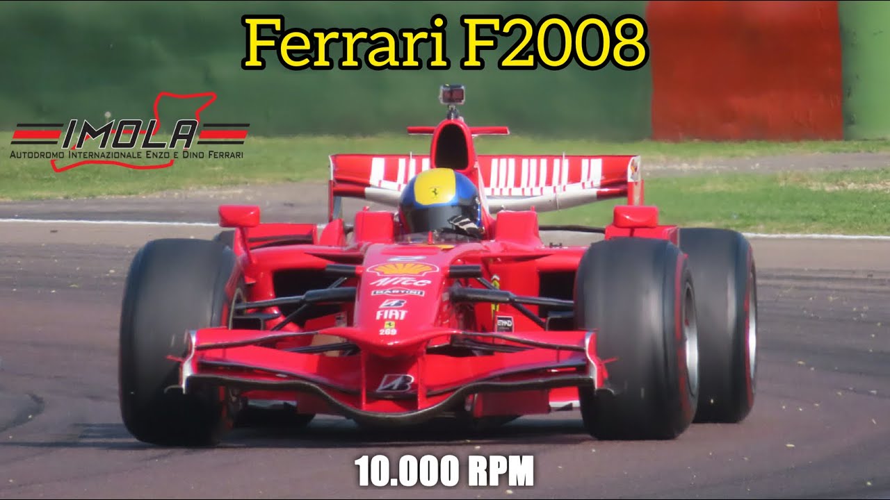 Ferrari F2008 | V8 Engine | Crazy Sound, Downshifts | Imola Circuit | 10.000 RPM