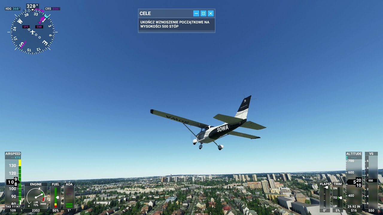 Poznań w Microsoft Flight Simulator