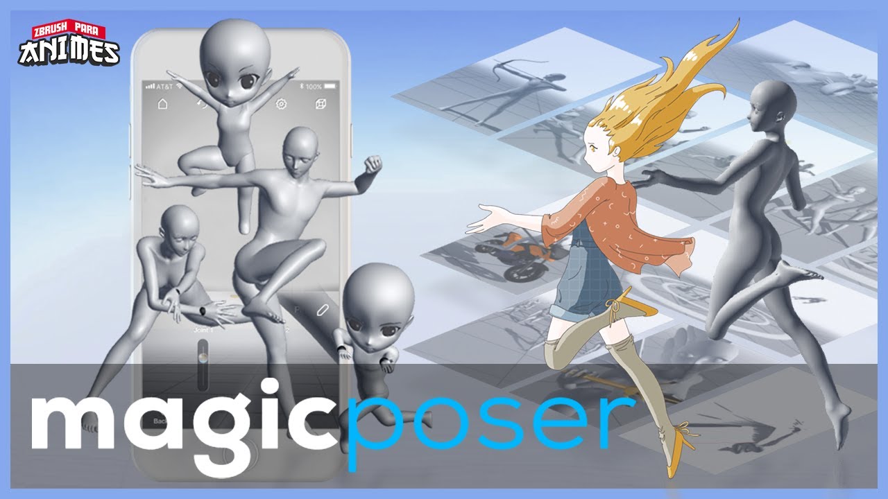 🔴 MAGIC POSER - COMO ESTUDAR POSE PARA SEUS PERSONAGENS  | ZBRUSH PARA ANIMES