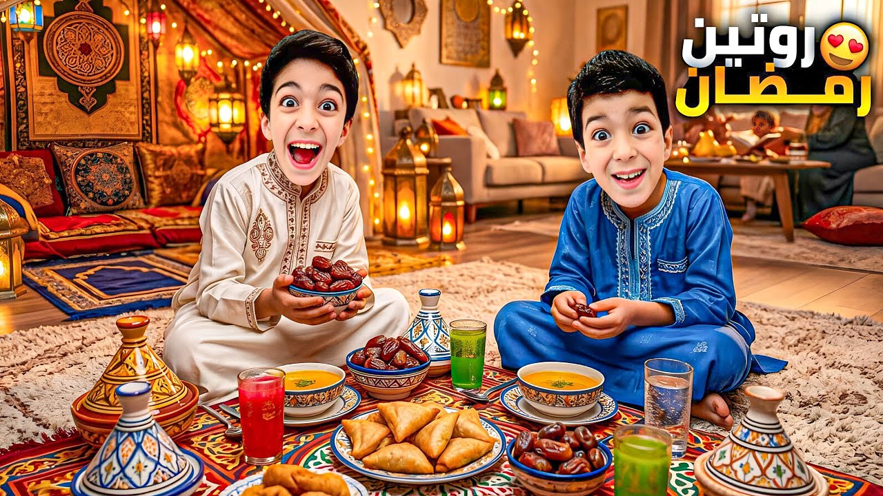 روتين يزن وزين بأول يوم رمضان😍زين فطر بالغلط😱#زين_وألفت 