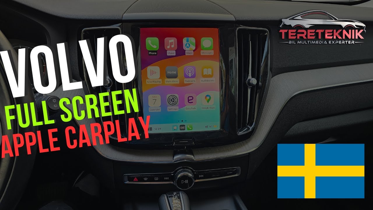 Volvo Full Screen Apple Carplay  Android Auto