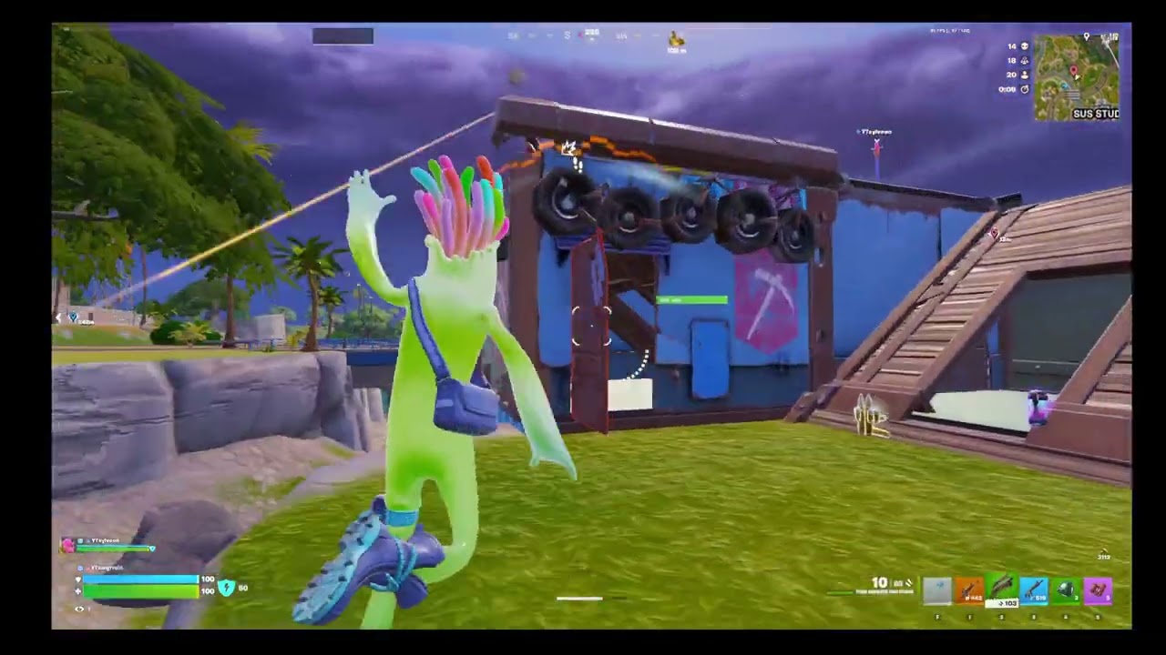 Playing zerobuild ranked with my sister(30 kills)