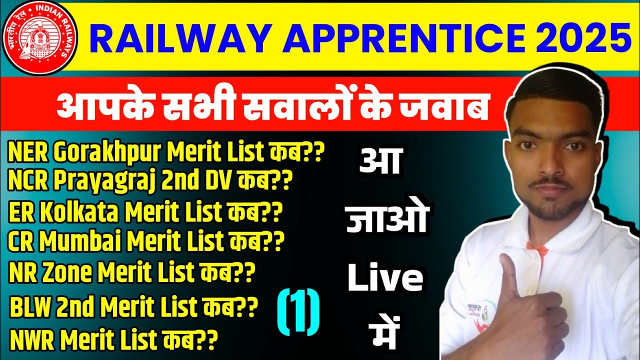 आ जाओ आपके सभी सवालों के जवाब || Nwr apprentice merit list || Ncr Prayagraj Apprentice