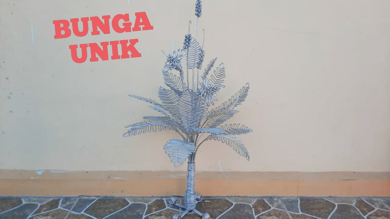 Cara membuat bunga dari kawat bekas