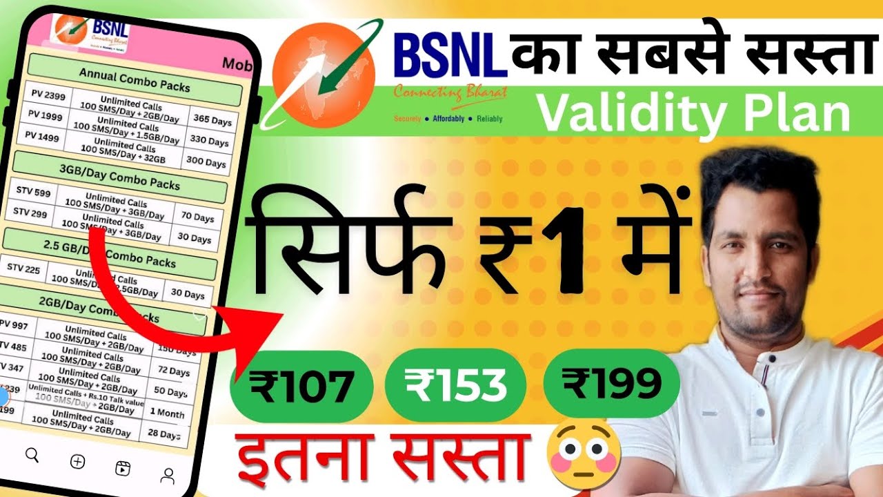BSNL का सबसे सस्ता रिचार्ज BSNL ka sabse sasta recharge | Bsnl Recharge Plan 2025 | Tech Raghavendra