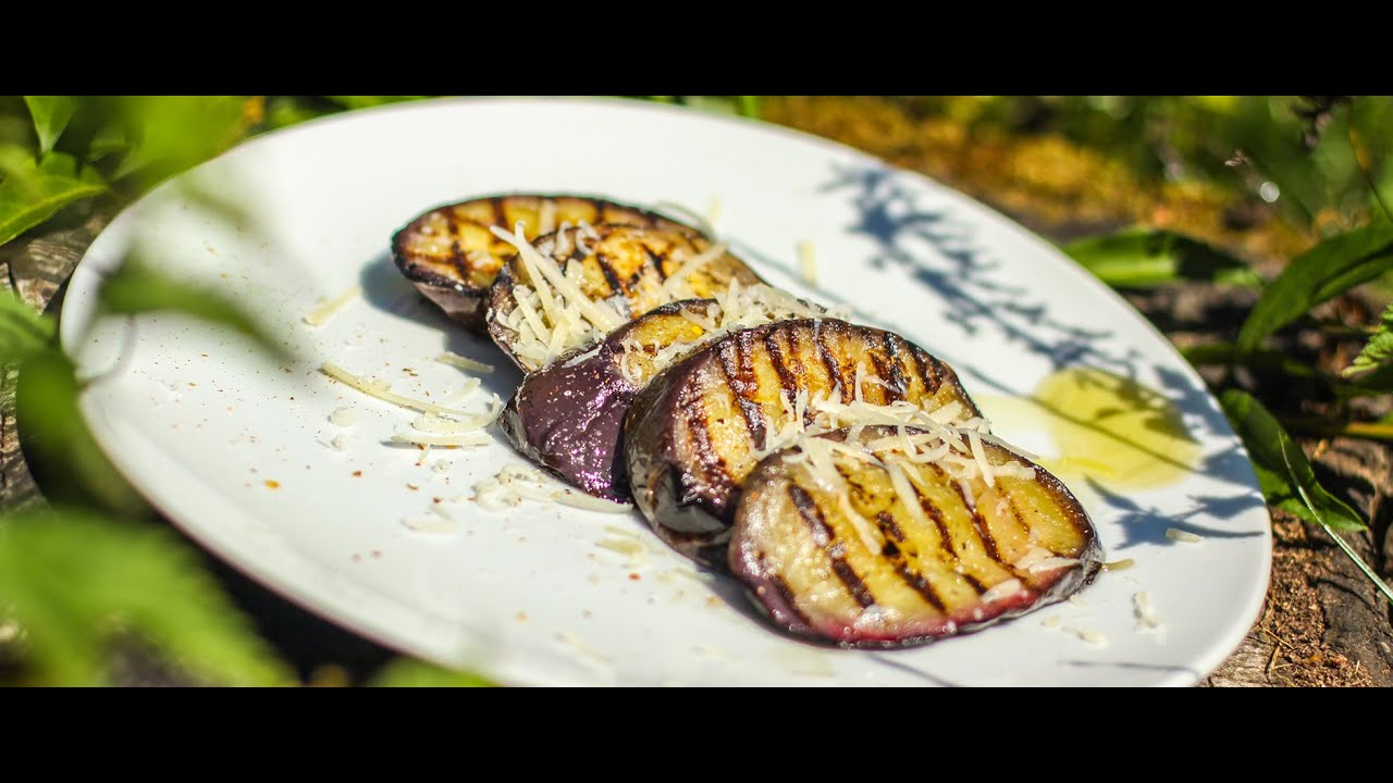 Steak von Aubergine (gegrillte Aubergine) (Rostkost.de)