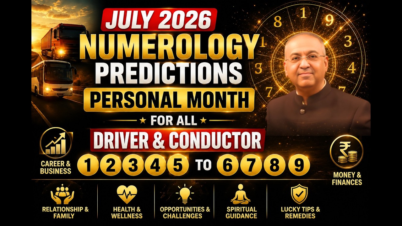 July 2026 Can Change Everything! Numerology Predictions for Driver & Conductor 1&ndash;9 | Sanddeep Bajaj