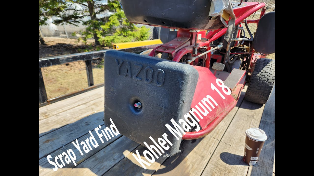 Газонокосилка Yazoo с двигателем Kohler Magnum 18 — находка на свалке