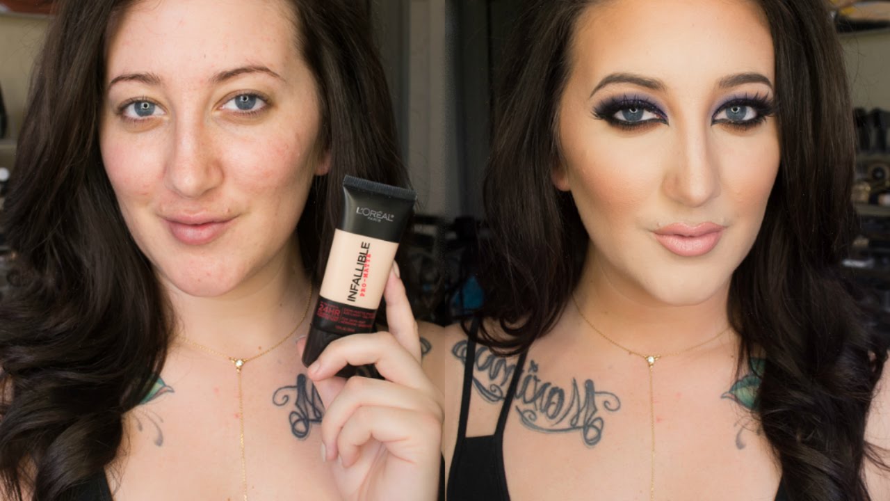 NEW L'Oreal Infallible Pro-Matte Foundation | 24 Hour Demo + Review | DRY SKIN