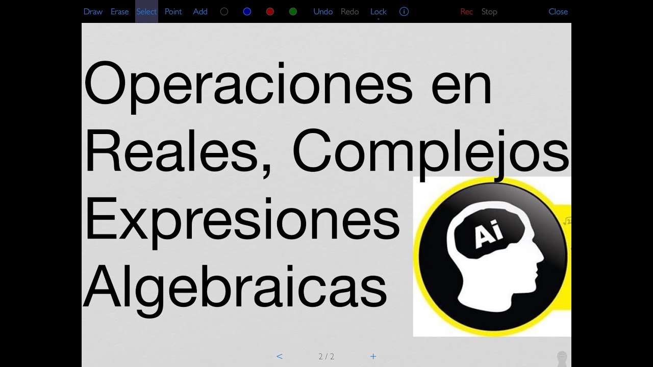 Operaciones con números reales, complejos, expresiones algebraicas.