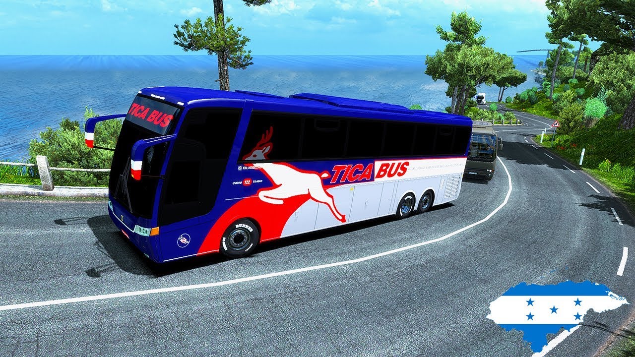 Tica Bus Mapa Honduras Puerto Cortes Curvas EXTREMAS
