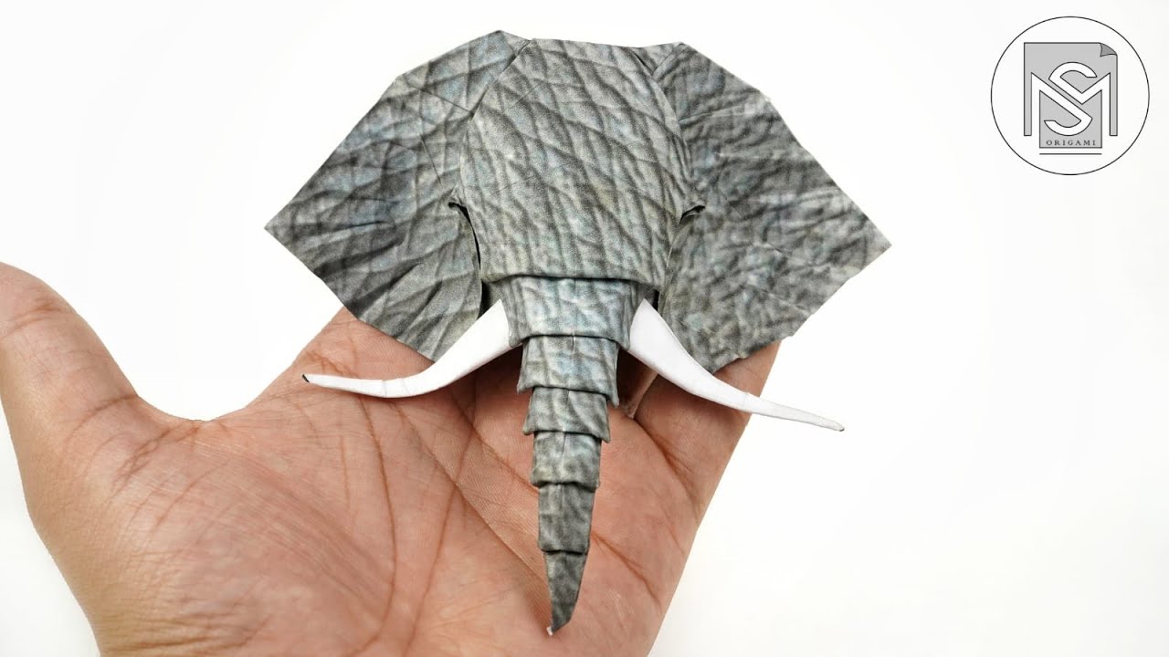 Origami Elephant Head | Sampreet Manna Origami
