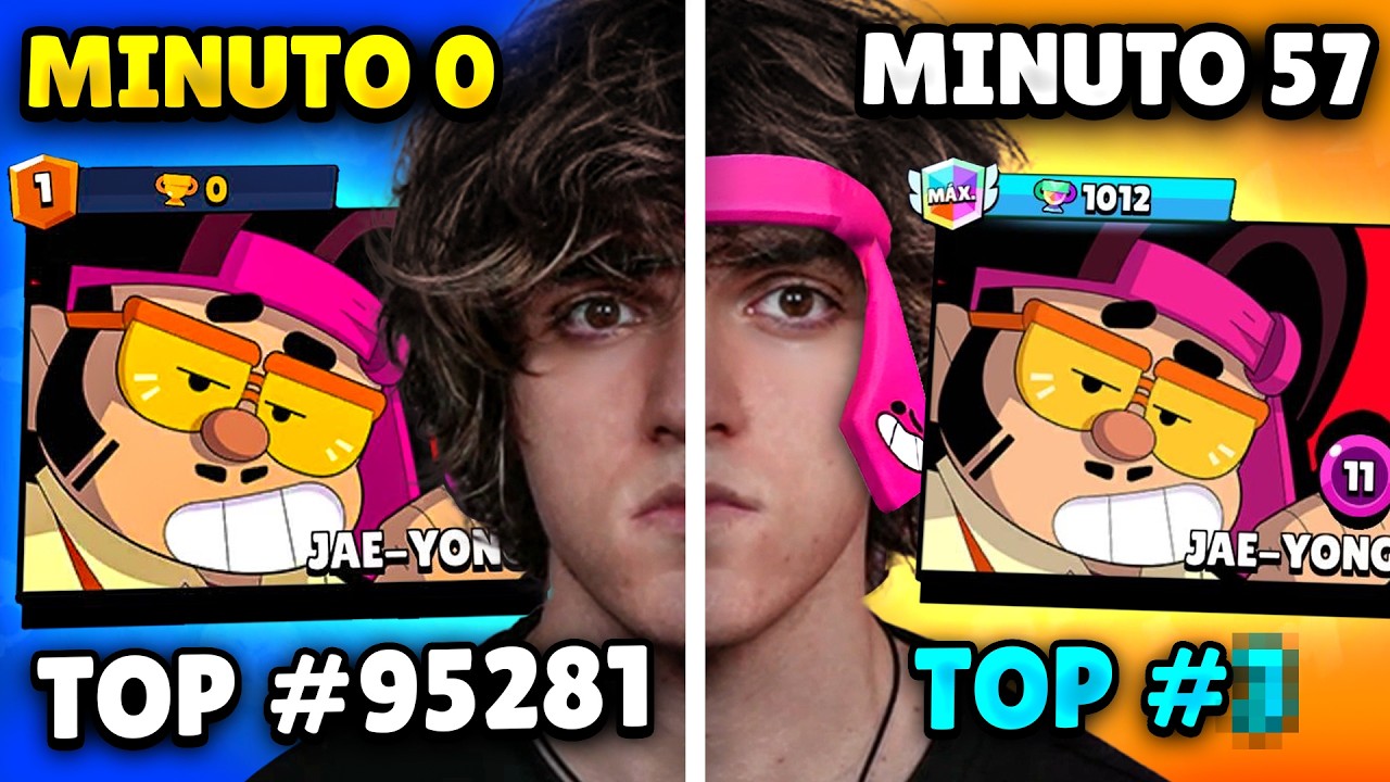 De 0 a 1000 COPAS en 60 MINUTOS con JAE-YONG en BRAWL STARS!