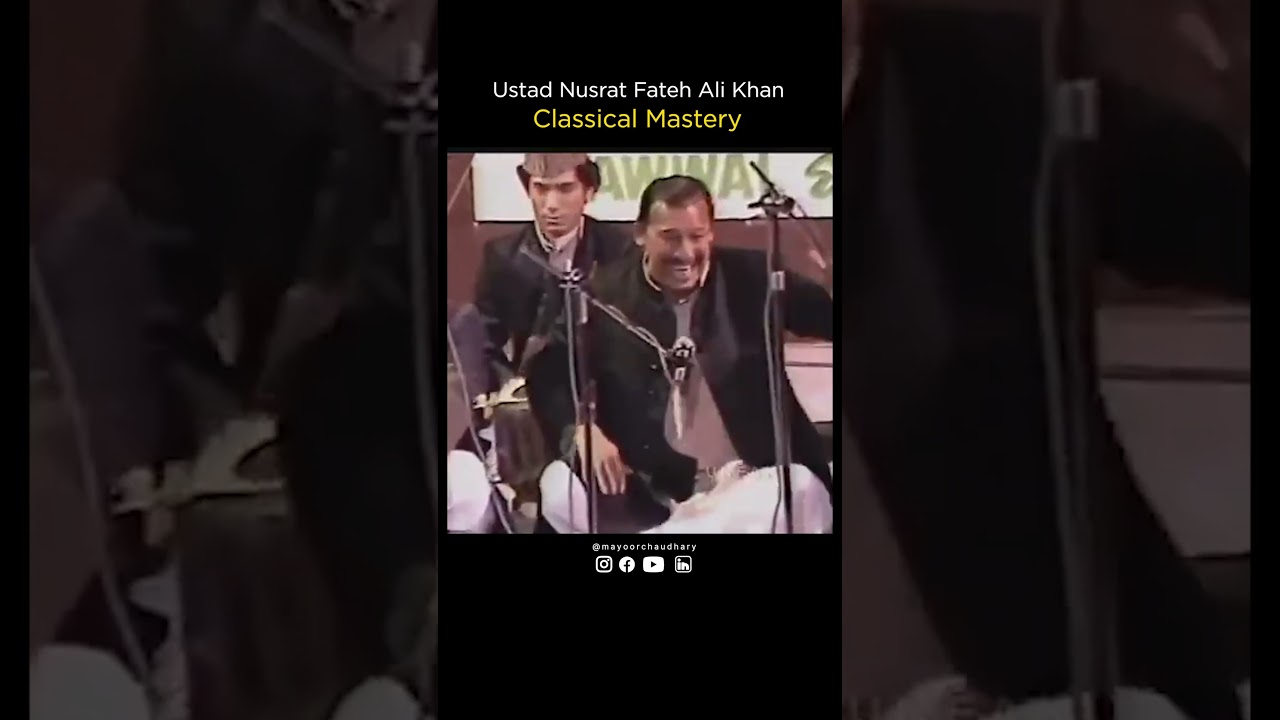 Classical Era with Ustad Nusrat Fateh Ali Khan  | Mayoor Choudhary | Music YT Shorts