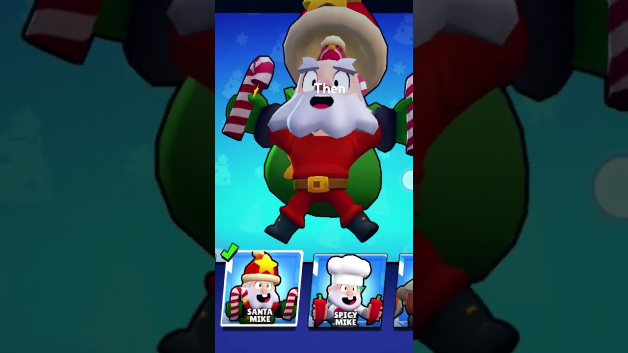 SANTA MIKE NOW😮&zwj;💨VS THEN😛#brawlstars#bynamike