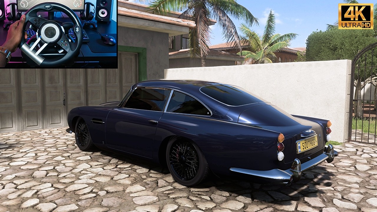 1972 Aston Martin Vintage Car | Realistic Video | Stering Wheel Gameplay | 4K60FPS