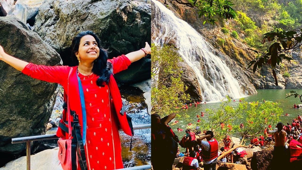Dudhsagar  goa//Dudhsagar waterfall Goa //ദൂത് സാഗർ  Waterfall ഗോവ