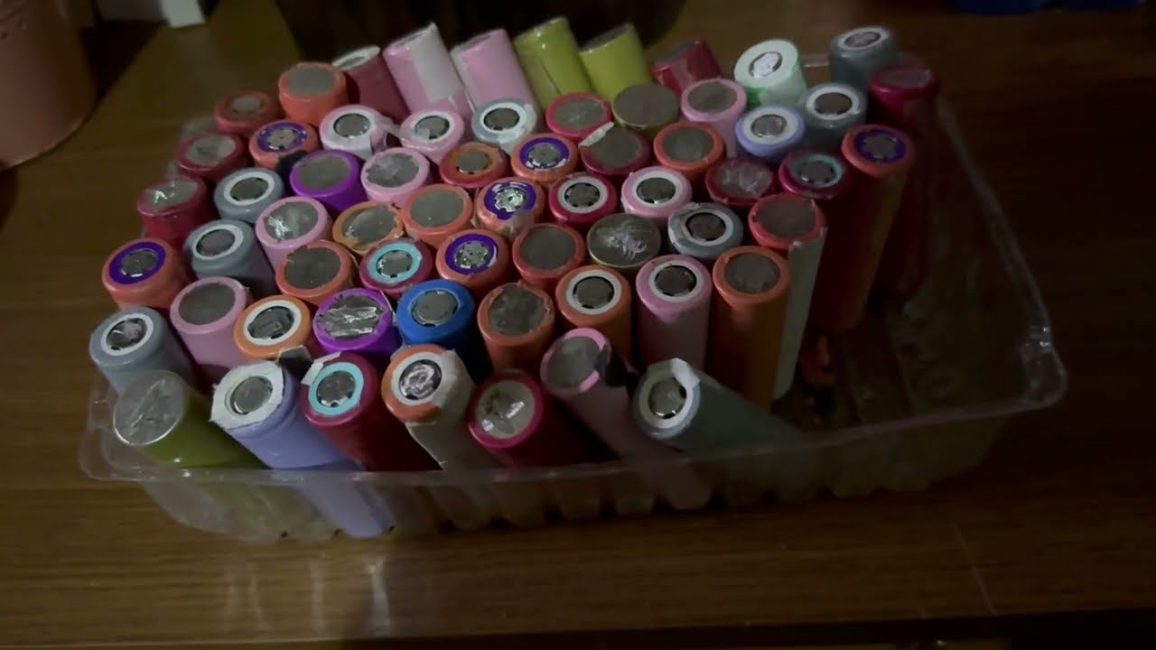 Pozyskiwanie ogniw 18650, testowanie pojemności, budowa powerbanków