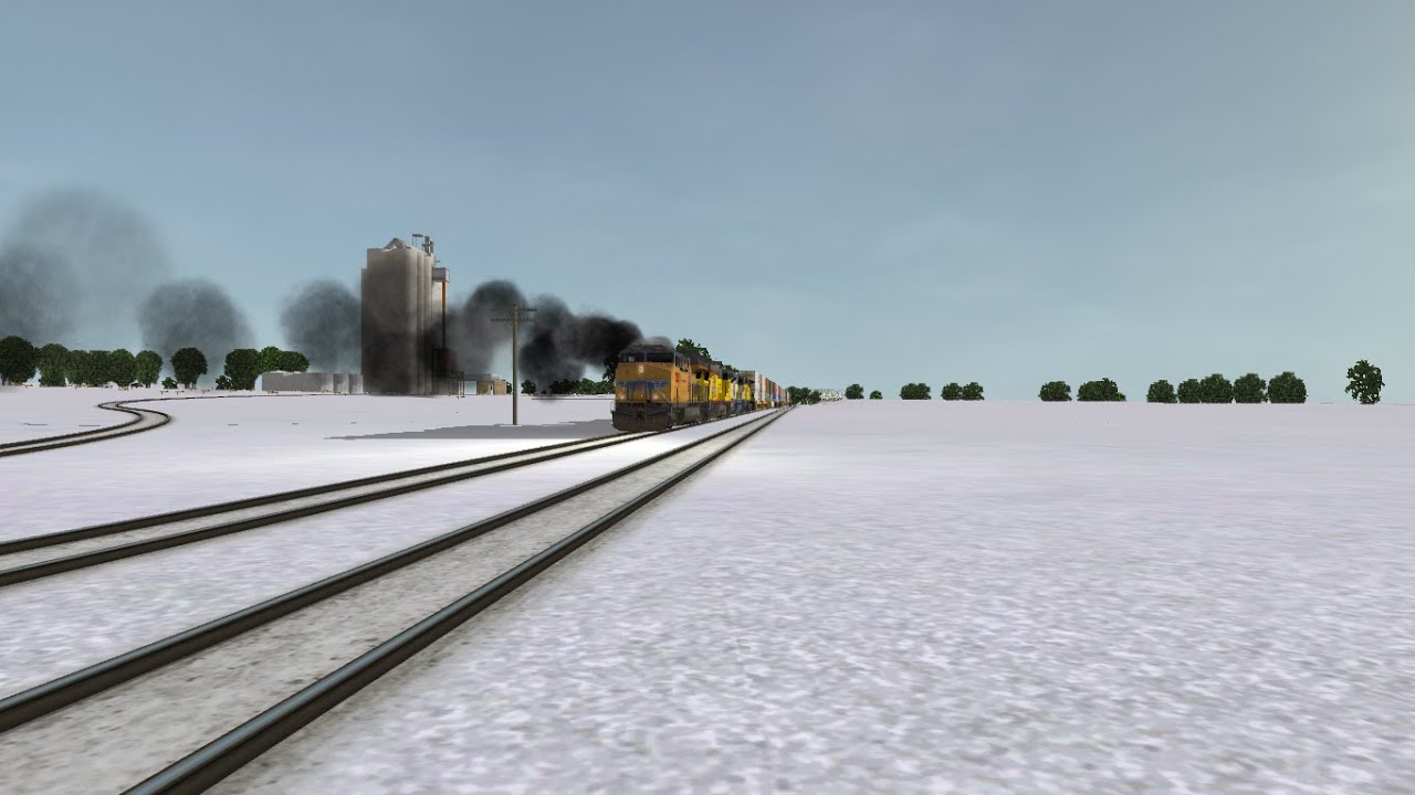ORTS: UP C45ACCTE #7353 WB ZG2BRB-01 At Clinton, IA