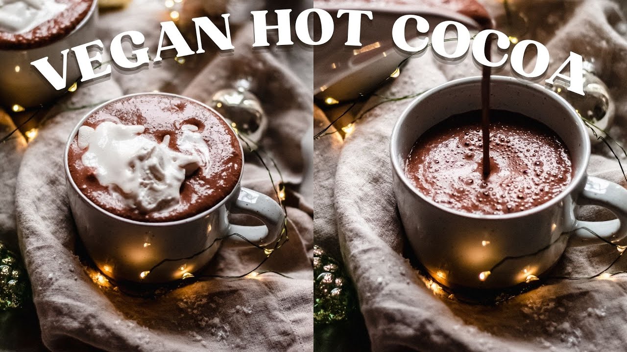 5 Minute EASY Vegan Hot Chocolate Recipe (4 Ingredients!)