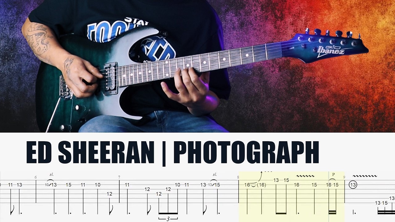 Ed Sheeran - Photograph Guitar Instrumental Lesson With Guitar Tab