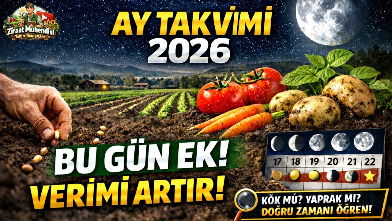 Çiftçilerin Gizli Sırrı❗2026 Ay Takvimine Göre Sebzeleri Ekin Verim Farkını Gör🌙Ay Takvimi Nedir🍅🌱