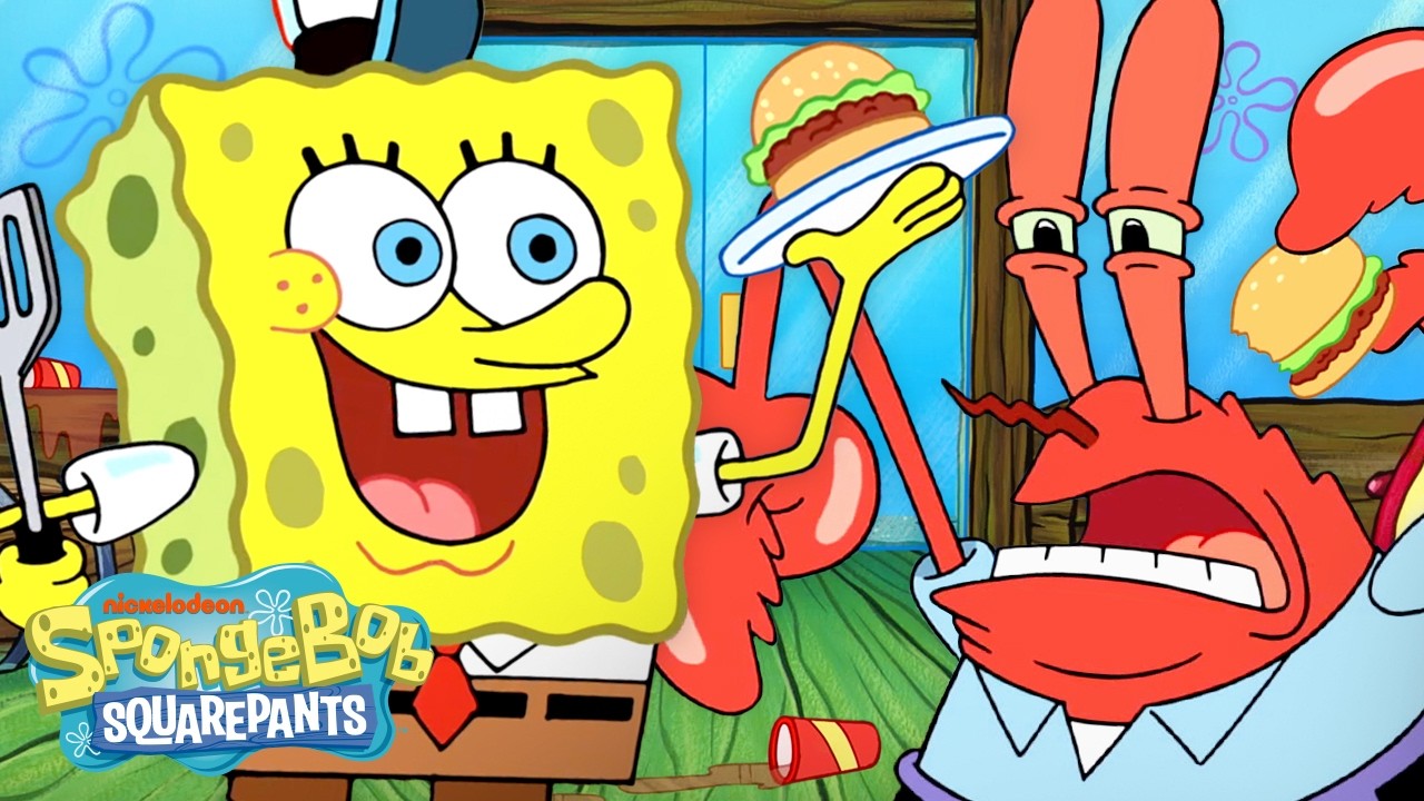 1 Hour of Every Krusty Krab W&hellip; and L 😭🍔 | SpongeBob