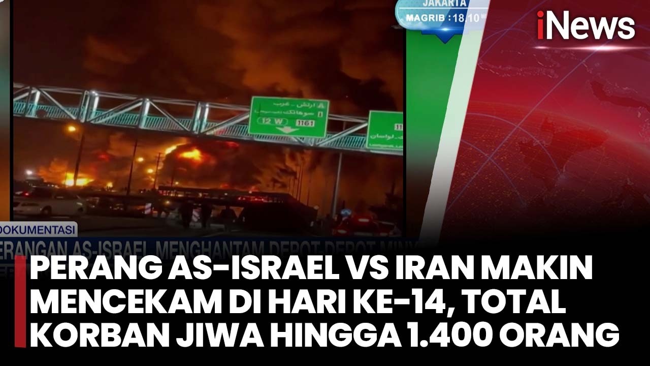 Perang AS-Israel Vs Iran Makin Mencekam di Hari Ke-14, Total Korban Jiwa hingga 1.400 Orang