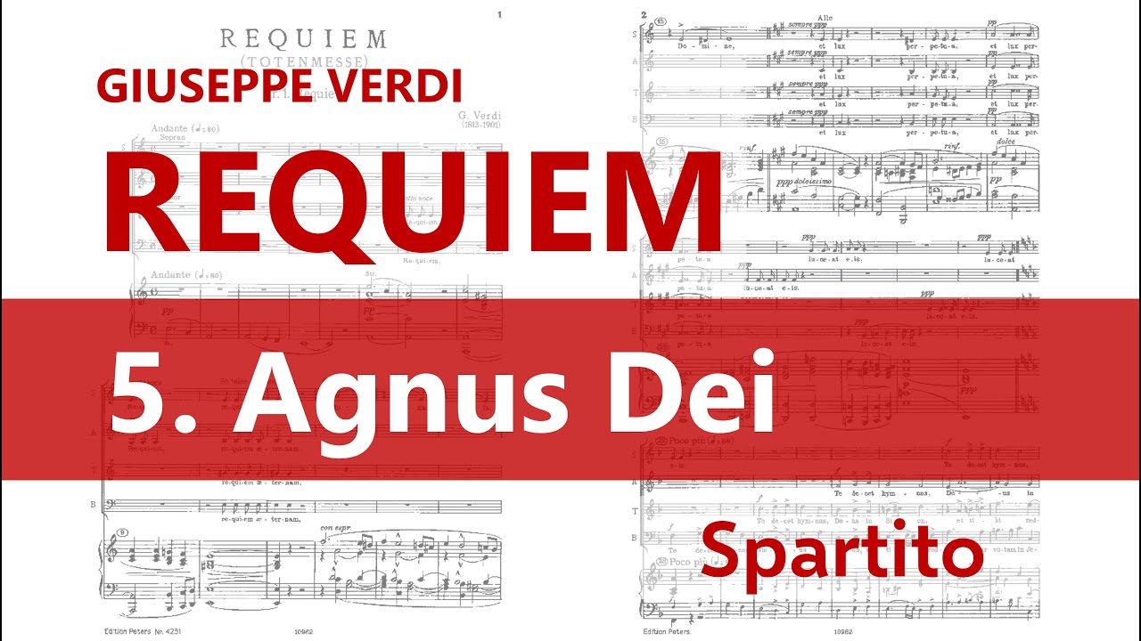 Verdi - Requiem: 5. Agnus Dei (spartito)