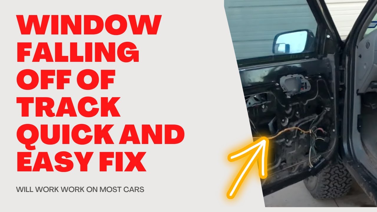 Chevrolet GMC Door Window falling off of track (Easy fix!!) #chevrolet #gmc  #windowfallingofftrack