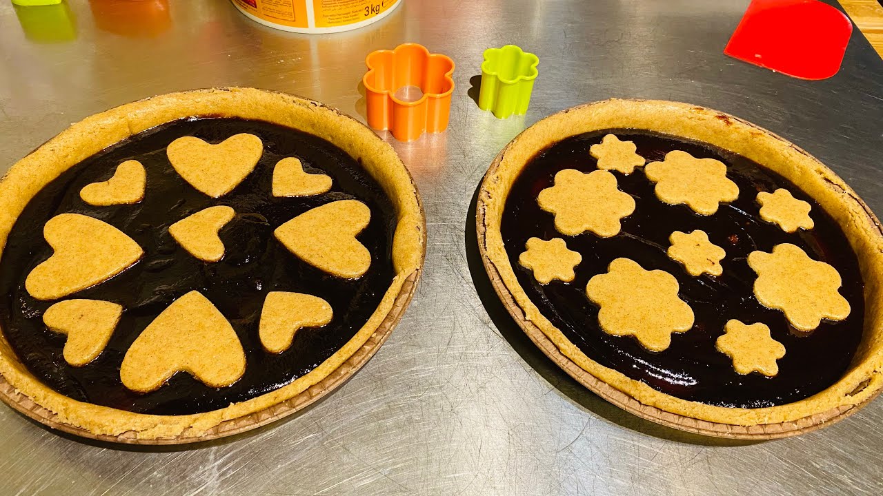 Crostata vegana di frolla e marmellata ￼