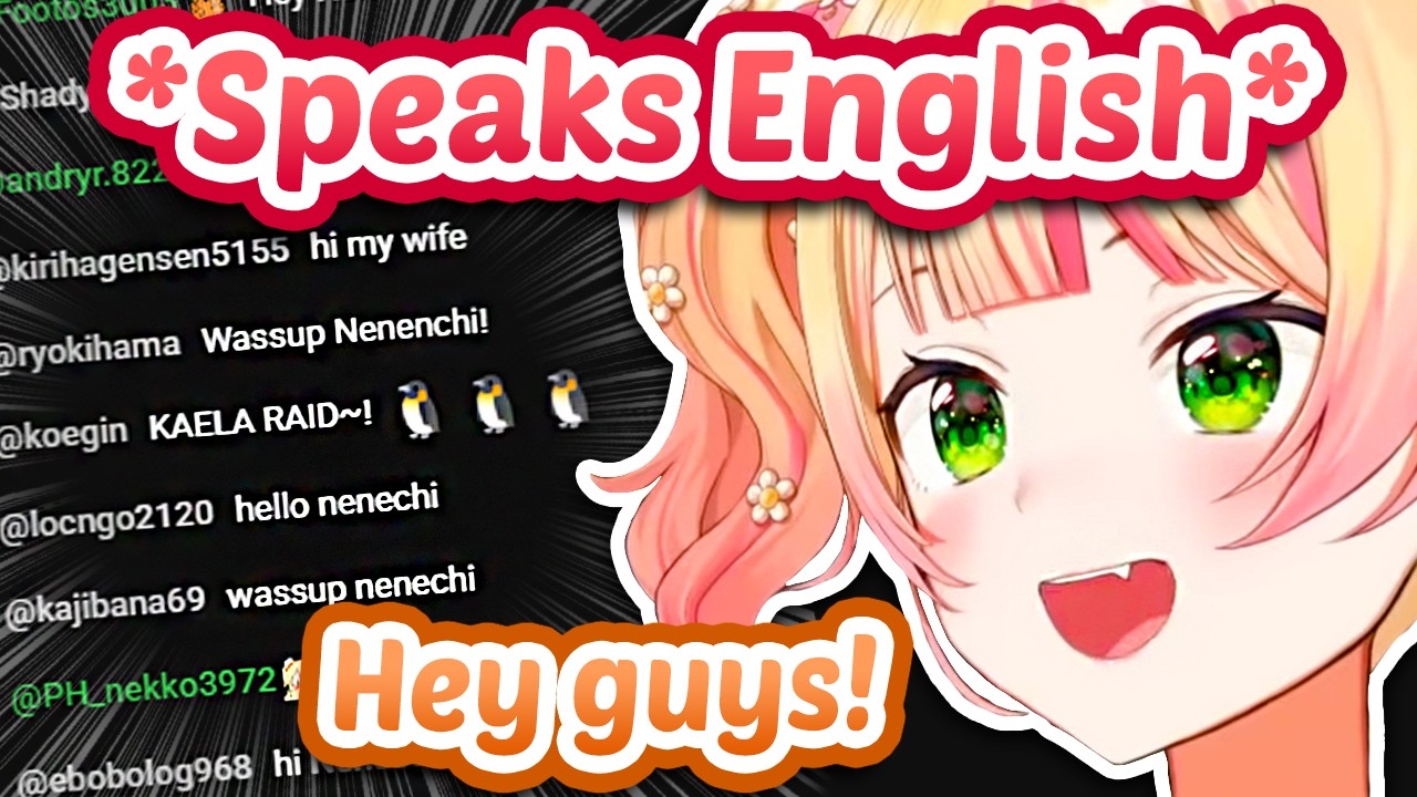 Nene Gets Raided By Kaela & Starts Speaking Cute English 😭【ENG Sub Hololive】