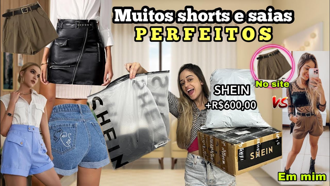 COMPRAS SHEIN, SHORT JEANS SHEIN, ALFAIATARIA E SAIAS, VAMOS VER SE VESTEM BEM | VALEU A PENA?