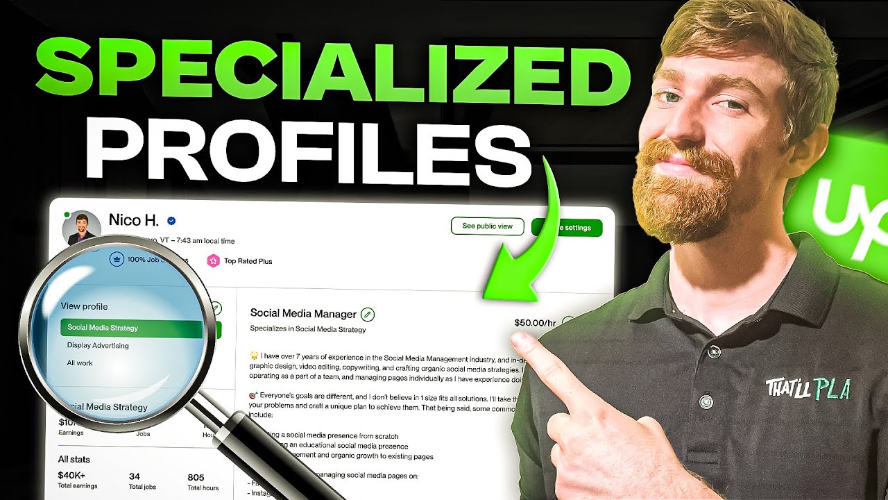 Как создать специализированный профиль на Upwork (получите больше клиентов!)