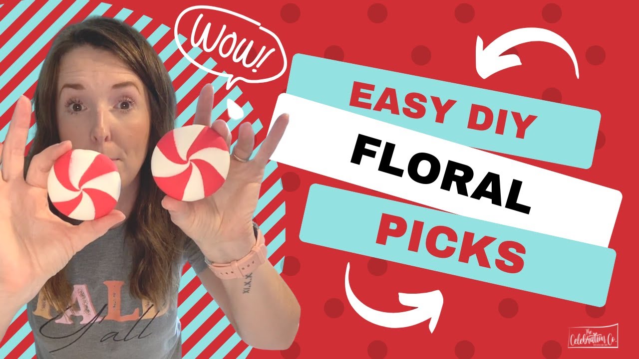 DIY Peppermint and Ribbon Floral Picks (Replay of LIVE Video)