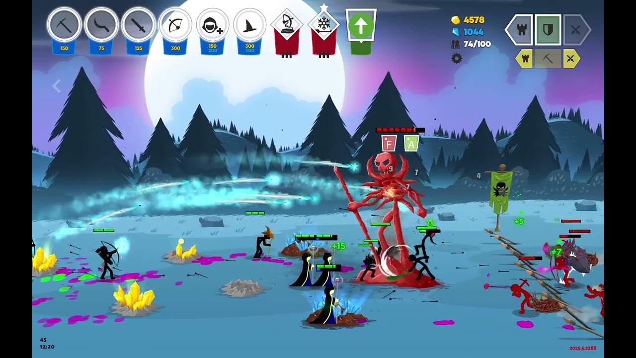 Playing stick war saga