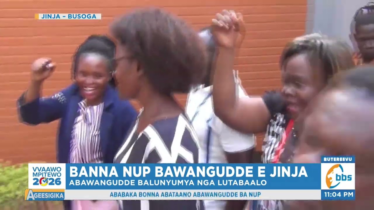 NUP Yeetisse Ekibuga kye Jinja , Abawangudde Balunyumya nga Lutabaalo